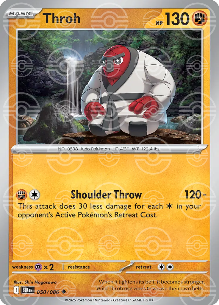 Throh 050/086 (SV: Black Bolt)  - Poke Ball Holofoil | Good Games Morley