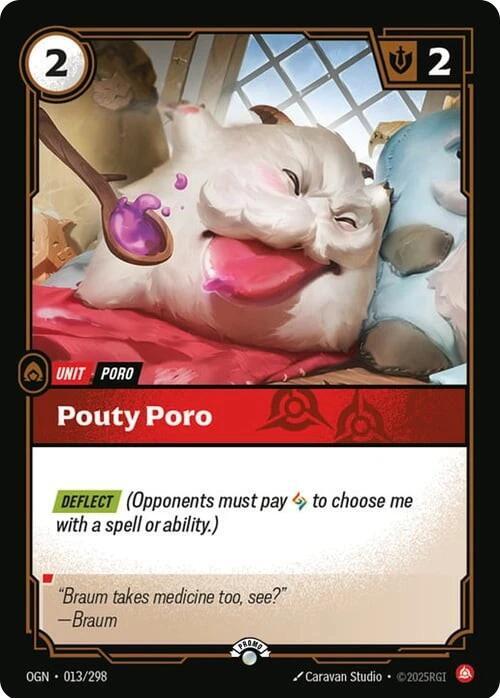 Pouty Poro 013/298 (Riftbound Organized Play Promotional Cards)  - Foil | Good Games Morley