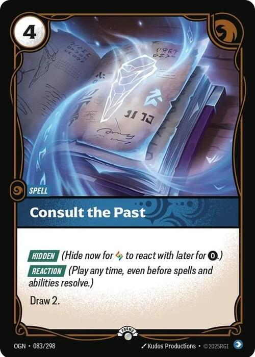 Consult the Past 083/298 (Riftbound Organized Play Promotional Cards)  - Foil | Good Games Morley