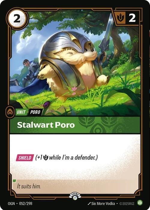 Stalwart Poro 052/298 (Riftbound Organized Play Promotional Cards)  - Foil | Good Games Morley