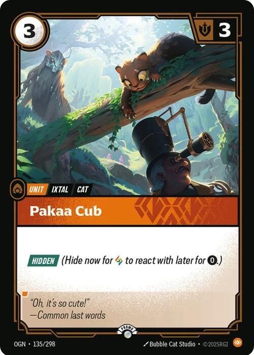 Pakaa Cub 135/298 (Riftbound Organized Play Promotional Cards)  - Foil | Good Games Morley