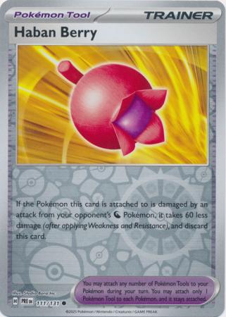 Haban Berry 111/131 (SV: Prismatic Evolutions)  - Reverse Holofoil | Good Games Morley