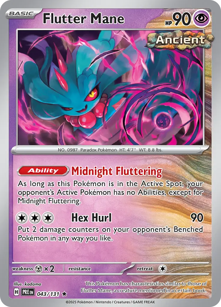 Flutter Mane 043/131 (SV: Prismatic Evolutions)  - Holofoil | Good Games Morley