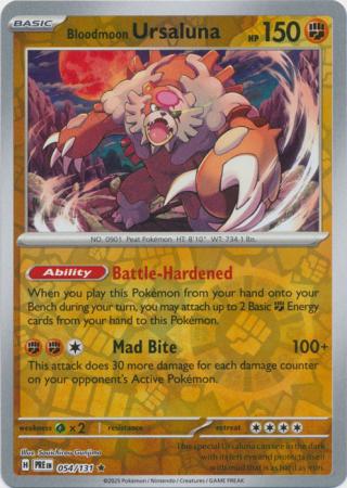 Bloodmoon Ursaluna 054/131 (SV: Prismatic Evolutions)  - Reverse Holofoil | Good Games Morley