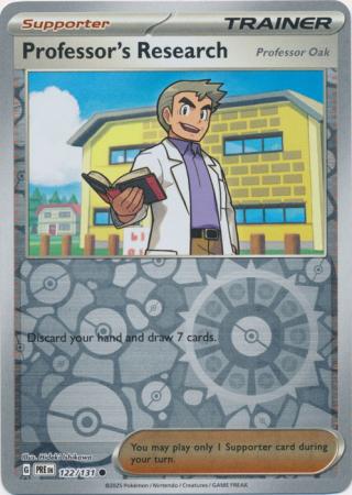 Professor's Research 122/131 (SV: Prismatic Evolutions)  - Reverse Holofoil | Good Games Morley