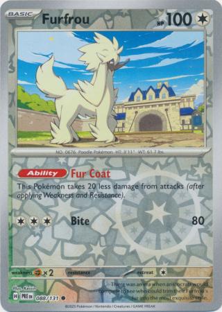 Furfrou 088/131 (SV: Prismatic Evolutions)  - Reverse Holofoil | Good Games Morley