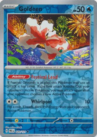 Goldeen 020/131 (SV: Prismatic Evolutions)  - Reverse Holofoil | Good Games Morley