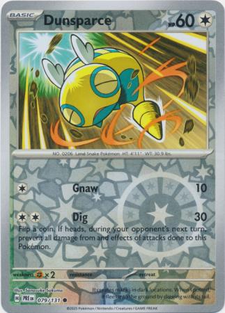 Dunsparce 079/131 (SV: Prismatic Evolutions)  - Reverse Holofoil | Good Games Morley