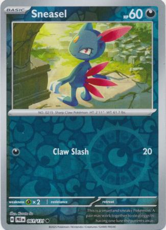 Sneasel 061/131 (SV: Prismatic Evolutions)  - Reverse Holofoil | Good Games Morley