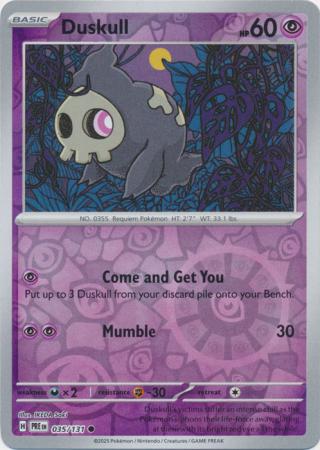 Duskull 035/131 (SV: Prismatic Evolutions)  - Reverse Holofoil | Good Games Morley