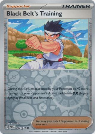 Black Belt's Training 097/131 (SV: Prismatic Evolutions)  - Reverse Holofoil | Good Games Morley