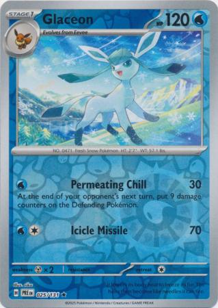 Glaceon 025/131 (SV: Prismatic Evolutions)  - Reverse Holofoil | Good Games Morley