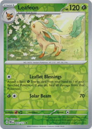 Leafeon 005/131 (SV: Prismatic Evolutions)  - Reverse Holofoil | Good Games Morley