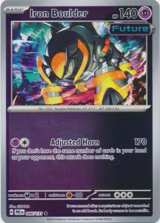 Iron Boulder 046/131 (SV: Prismatic Evolutions)  - Reverse Holofoil | Good Games Morley