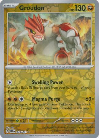 Groudon 049/131 (SV: Prismatic Evolutions)  - Reverse Holofoil | Good Games Morley