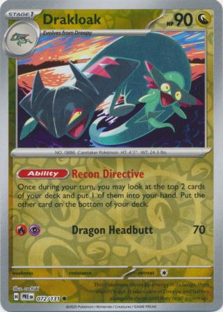 Drakloak 072/131 (SV: Prismatic Evolutions)  - Reverse Holofoil | Good Games Morley