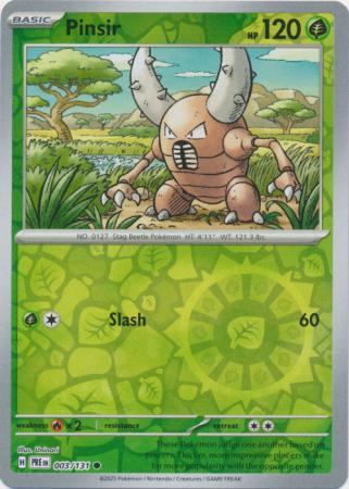 Pinsir 003/131 (SV: Prismatic Evolutions)  - Reverse Holofoil | Good Games Morley