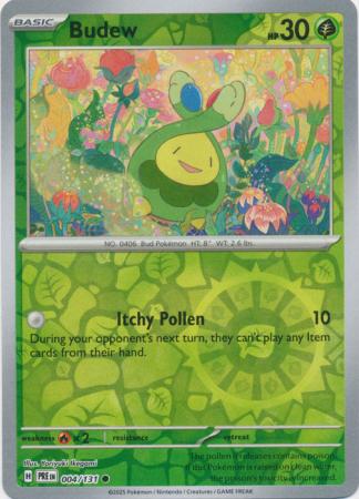 Budew 004/131 (SV: Prismatic Evolutions)  - Reverse Holofoil | Good Games Morley