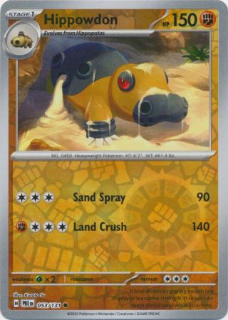 Hippowdon 053/131 (SV: Prismatic Evolutions)  - Reverse Holofoil | Good Games Morley