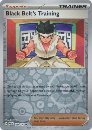 Black Belt's Training 096/131 (SV: Prismatic Evolutions)  - Reverse Holofoil | Good Games Morley