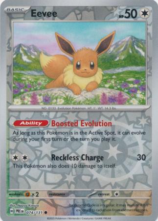 Eevee 074/131 (SV: Prismatic Evolutions)  - Reverse Holofoil | Good Games Morley
