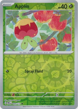 Applin 009/131 (SV: Prismatic Evolutions)  - Reverse Holofoil | Good Games Morley