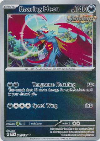 Roaring Moon 065/131 (SV: Prismatic Evolutions)  - Reverse Holofoil | Good Games Morley