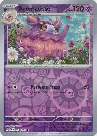 Aromatisse 039/131 (SV: Prismatic Evolutions)  - Reverse Holofoil | Good Games Morley