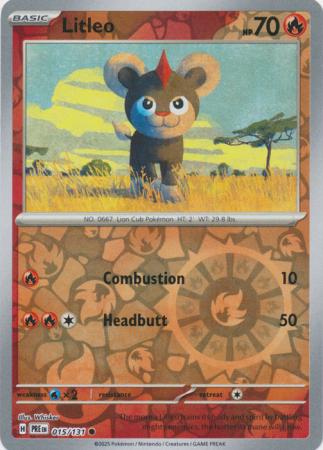 Litleo 015/131 (SV: Prismatic Evolutions)  - Reverse Holofoil | Good Games Morley