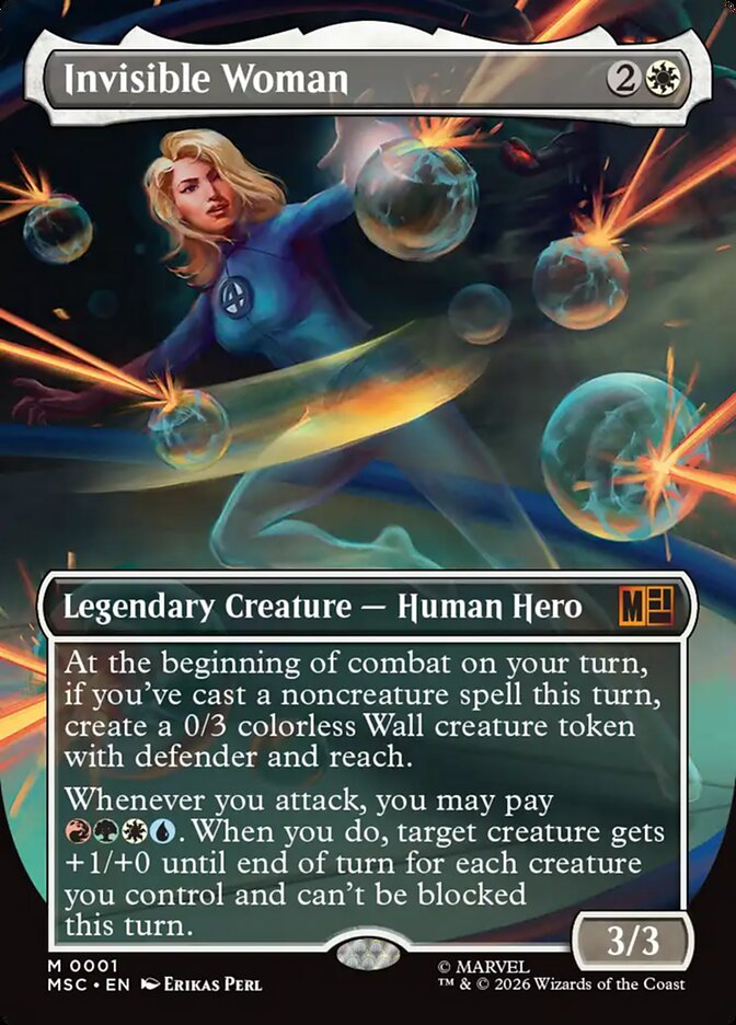 Invisible Woman 1 (Commander: Marvel Super Heroes)  - Borderless | Good Games Morley