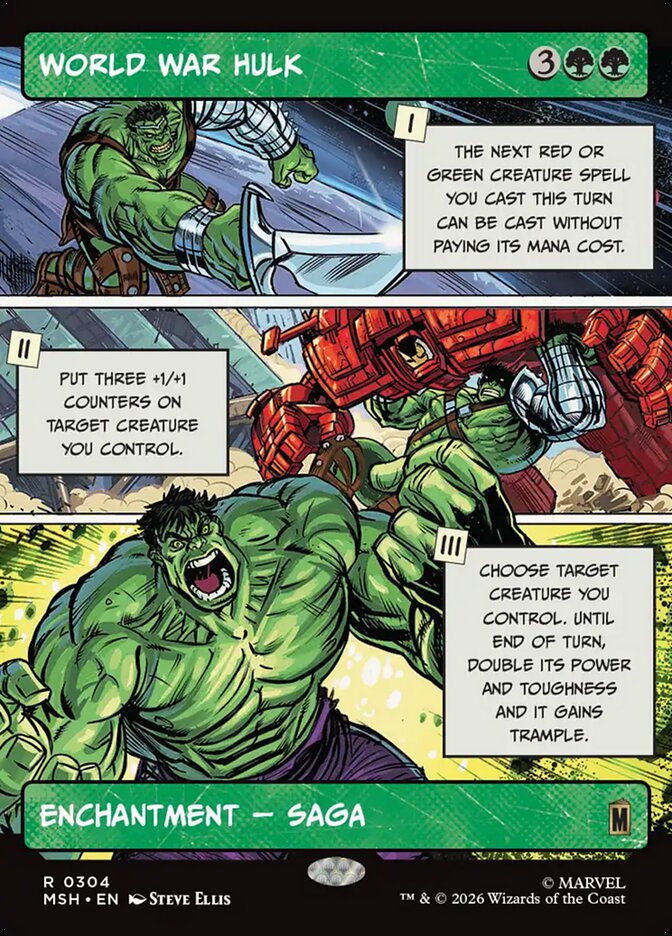 World War Hulk 304 (Marvel Super Heroes)  - Showcase Foil | Good Games Morley