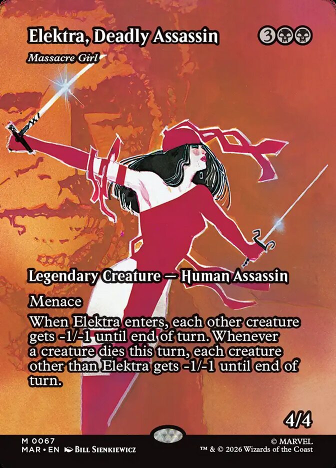 Elektra, Deadly Assassin - Massacre Girl 67 (Marvel Universe Eternal-Legal)  - Borderless | Good Games Morley