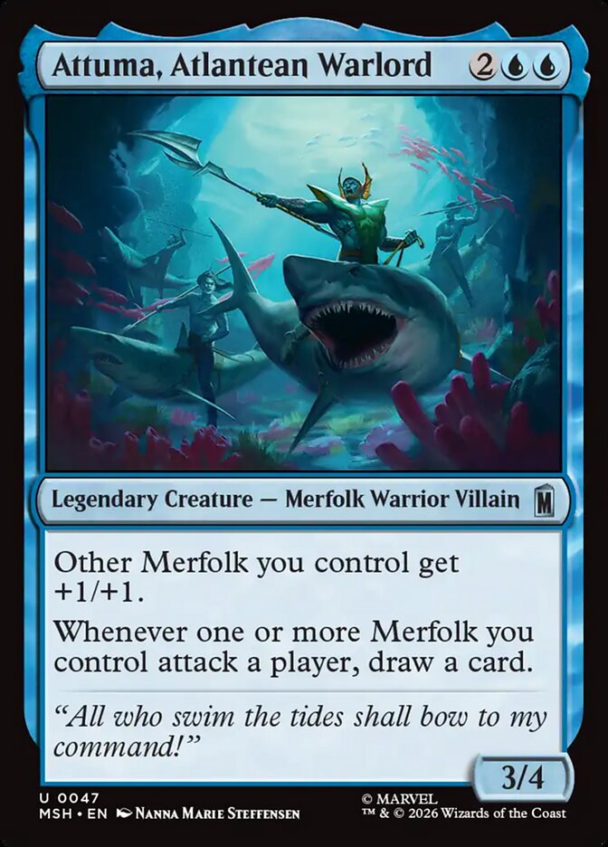 Attuma, Atlantean Warlord 47 (Marvel Super Heroes)  - Foil | Good Games Morley