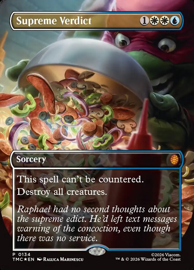 Supreme Verdict Borderless 134 (Commander: Teenage Mutant Ninja Turtles)  - Foil | Good Games Morley