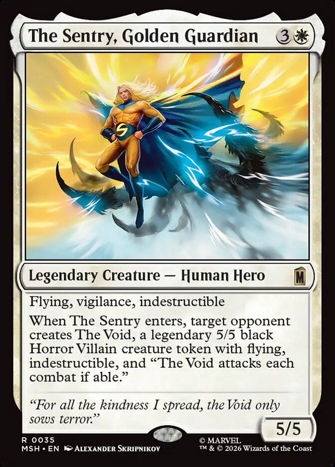 The Sentry, Golden Guardian 35 (Marvel Super Heroes)  - Foil | Good Games Morley