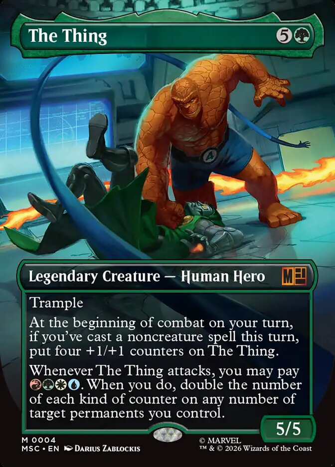 The Thing 4 (Commander: Marvel Super Heroes)  - Borderless | Good Games Morley