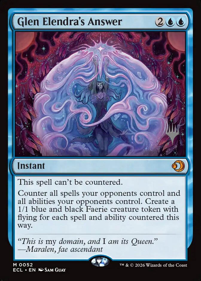 Glen Elendra's Answer 52 (Promo Pack: Lorwyn Eclipsed)  - Foil | Good Games Morley