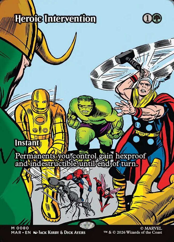 Heroic Intervention 80 (Marvel Universe Eternal-Legal)  - Borderless Foil | Good Games Morley