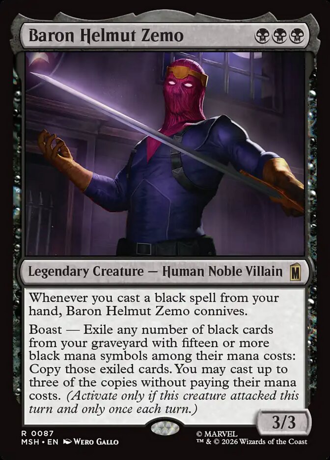 Baron Helmut Zemo 87 (Marvel Super Heroes)  | Good Games Morley