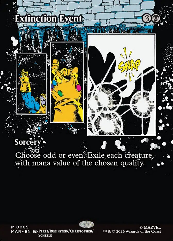 Extinction Event 65 (Marvel Universe Eternal-Legal)  - Borderless Foil | Good Games Morley