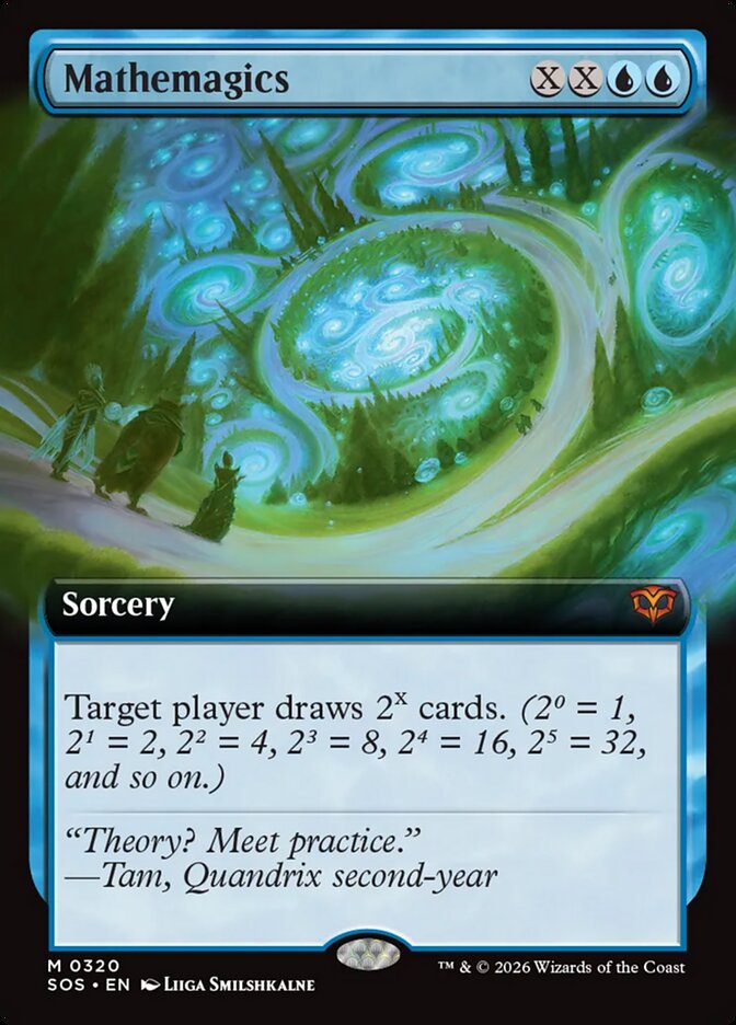 Mathemagics 320 (Secrets of Strixhaven)  - Extended Art | Good Games Morley