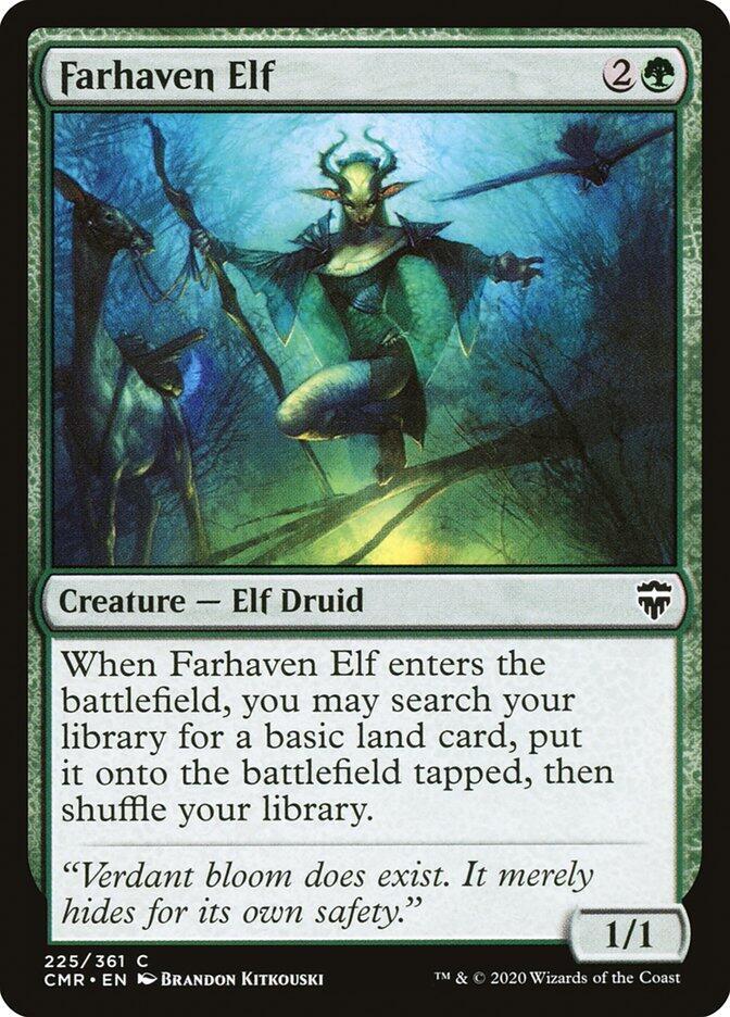 Farhaven Elf 225/361 (Commander Legends)  - Foil | Good Games Morley