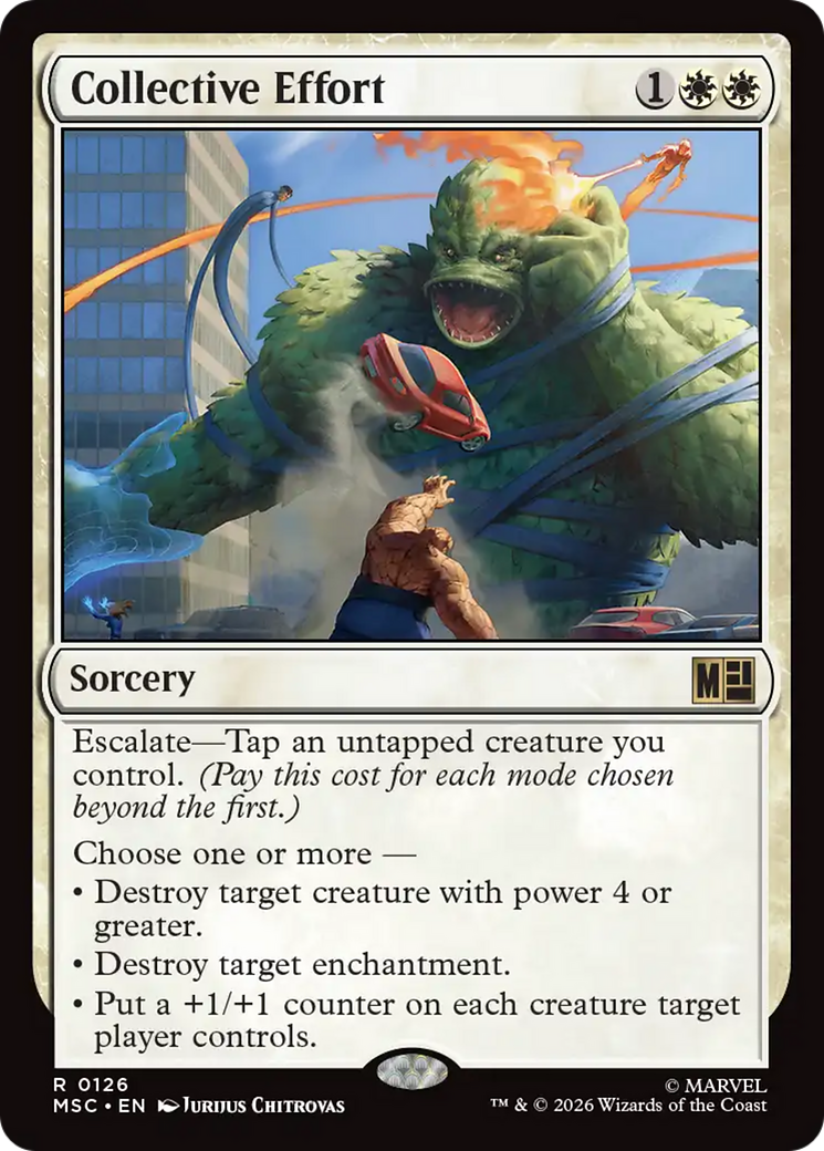Collective Effort (Surge Foil) [Marvel Super Heroes Commander] | Good Games Morley