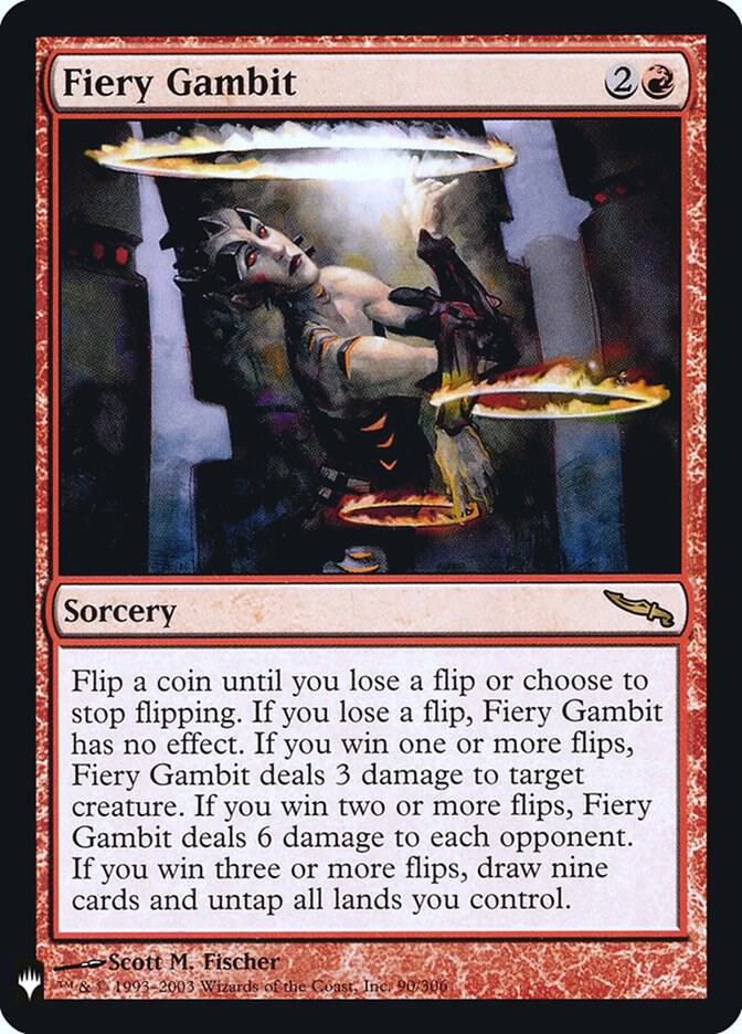 Fiery Gambit 90 (The List Reprints)  - Foil | Good Games Morley