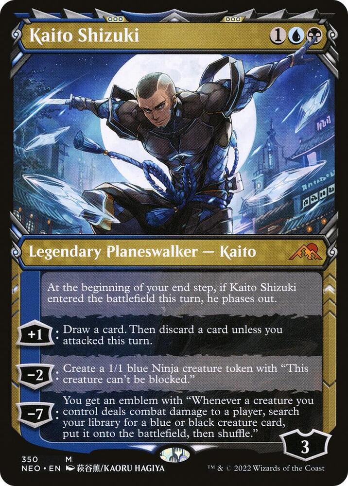 Kaito Shizuki 350/302 (Kamigawa: Neon Dynasty)  - Showcase Foil | Good Games Morley