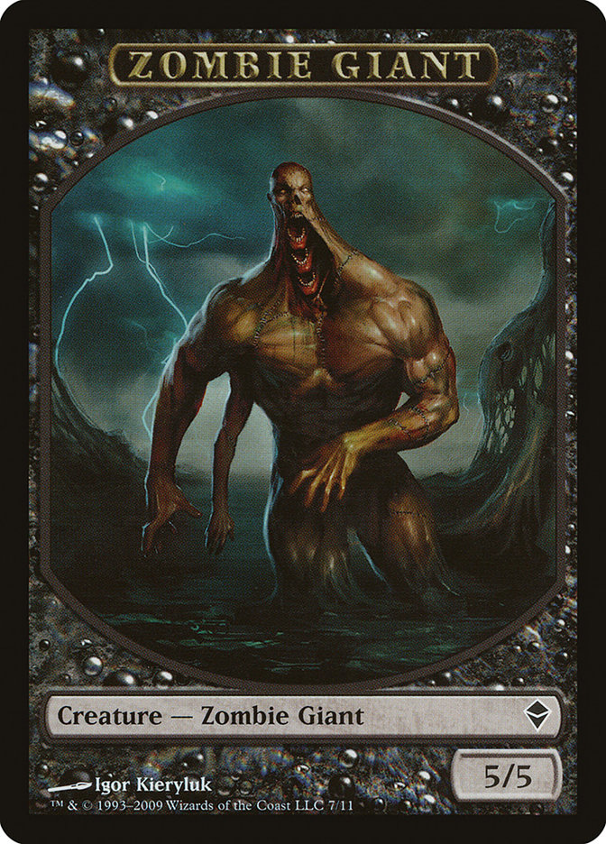 Zombie Giant Token [Zendikar Tokens] | Good Games Morley