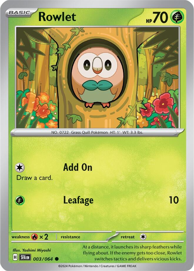 Rowlet 003/064 (SV: Shrouded Fable)  | Good Games Morley