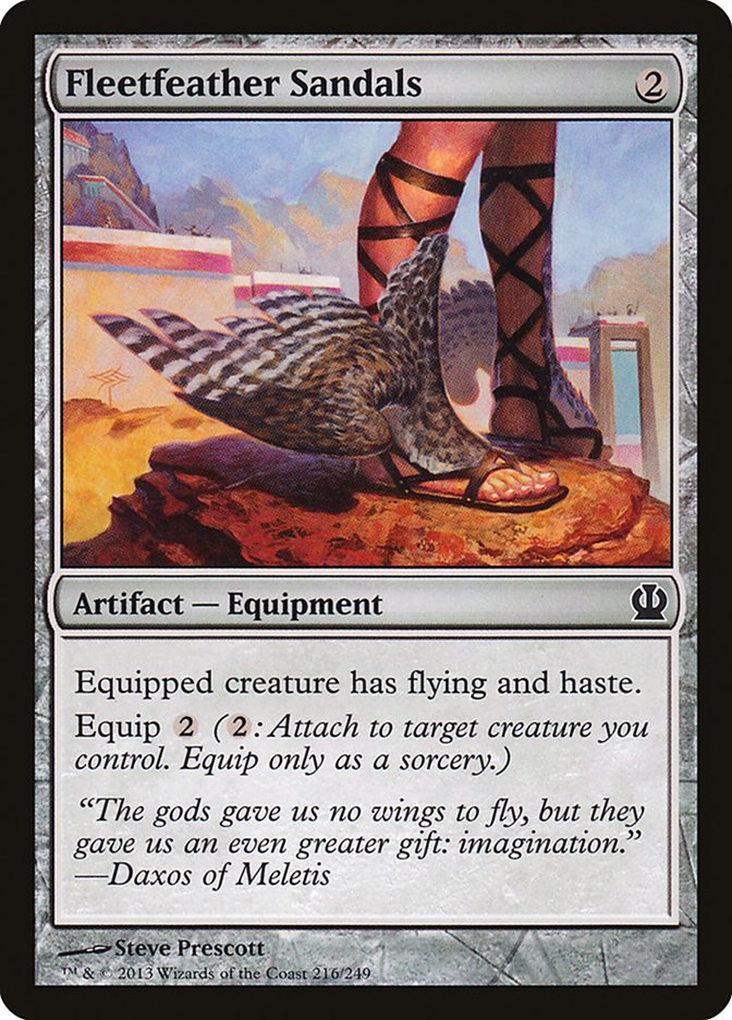 Fleetfeather Sandals 216/249 (Theros)  | Good Games Morley