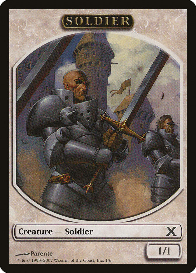 Soldier Token [Tenth Edition Tokens] | Good Games Morley