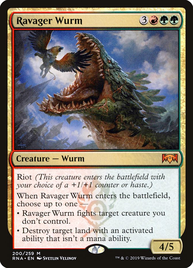 Ravager Wurm 200/259 (Ravnica Allegiance)  | Good Games Morley